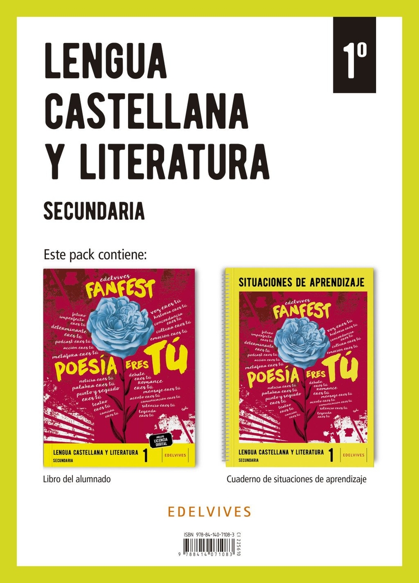  Proyecto: FanFest - Lengua Castellana y Literatura 1 Secundaria. Libro del alumnado + Cuaderno 