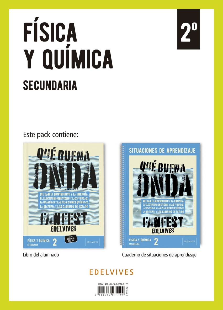  Proyecto: FanFest - Física y Química 2 Secundaria. Libro del alumnado + Cuaderno 