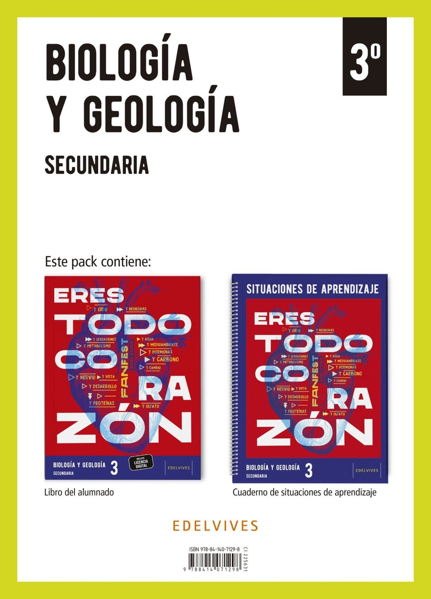  Proyecto: FanFest - Biología y Geología 3 Secundaria. Libro del alumnado + Cuaderno 