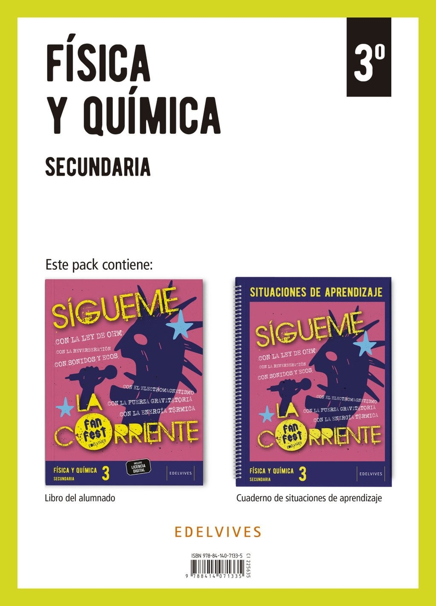  Proyecto: Fanfest. Física y Química 3 Secundaria [Castilla y León]. Libro del alumnado + Cuaderno 