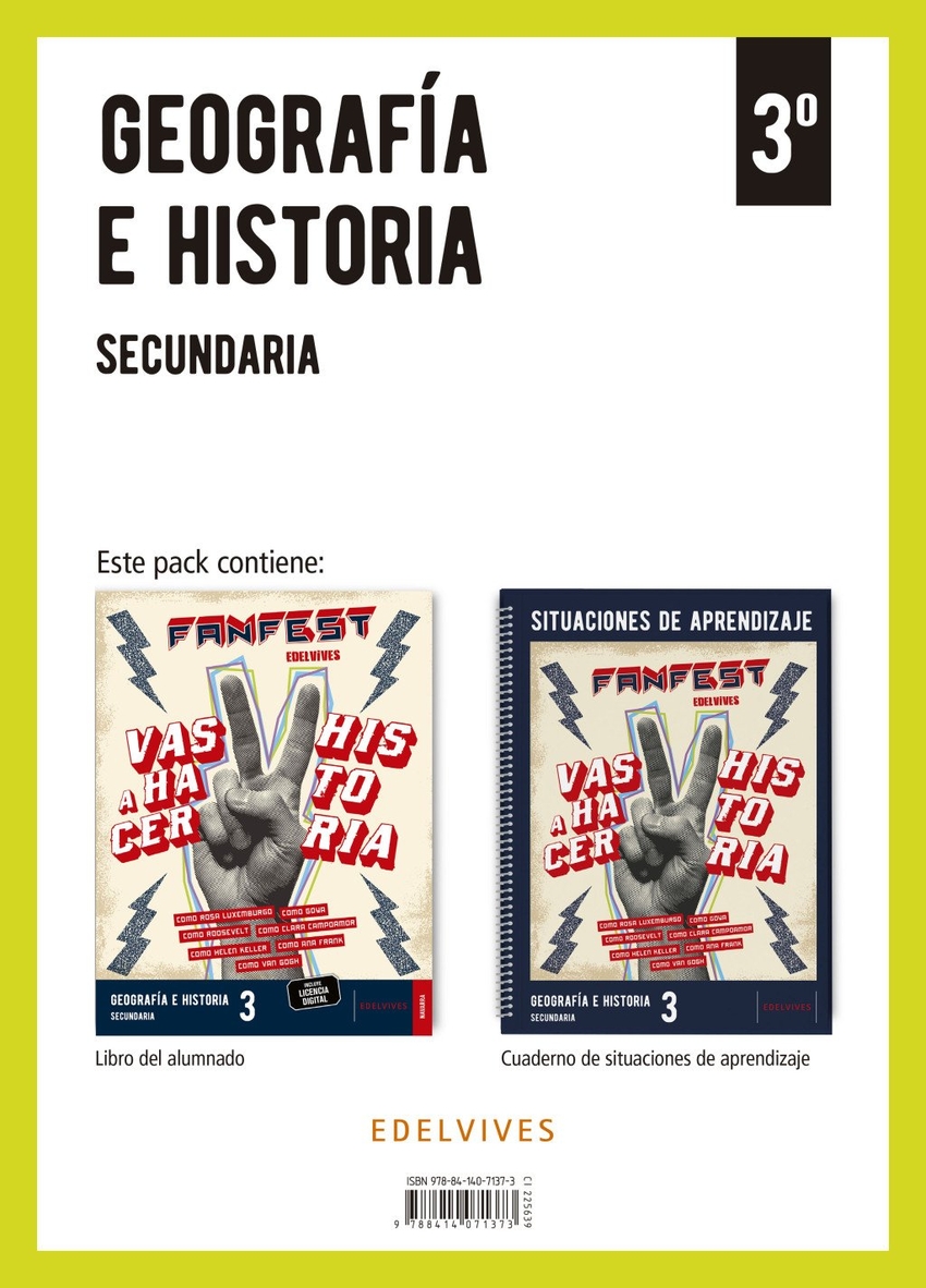  Proyecto: Fanfest. Geografía e Historia 3 Secundaria [Navarra]. Libro del alumnado + Cuaderno 