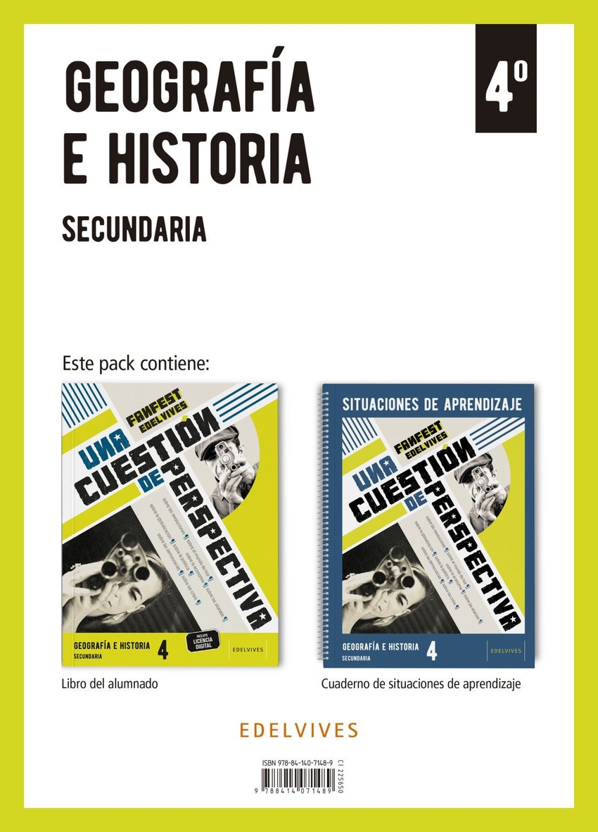  Proyecto: FanFest. Geografía e Historia 4 Secundaria. Libro del alumnado + Cuaderno 