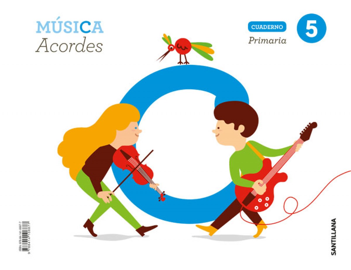 CUADERNO MUSICA 5 PRIMARIA ACORDES  ED19