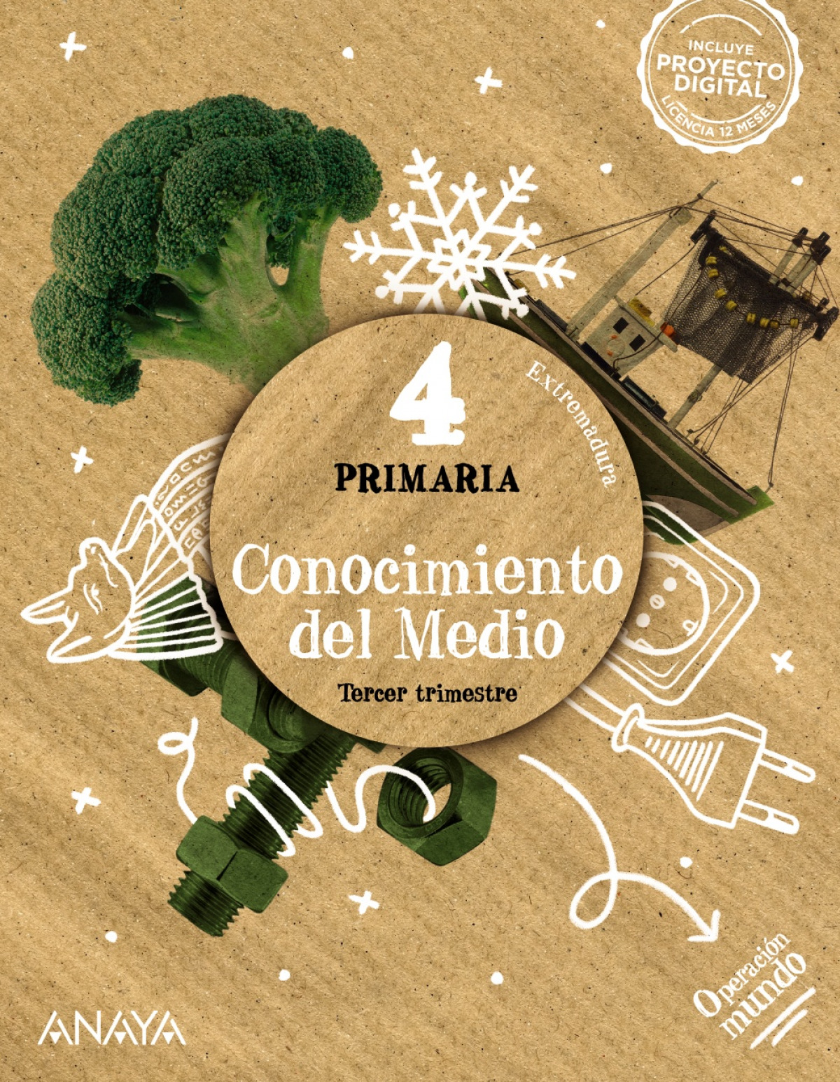  CONOCIMIENTO DEL MEDIO 4ºPRIMARIA. OPERACIÓN MUNDO. EXTREMADURA 2023 