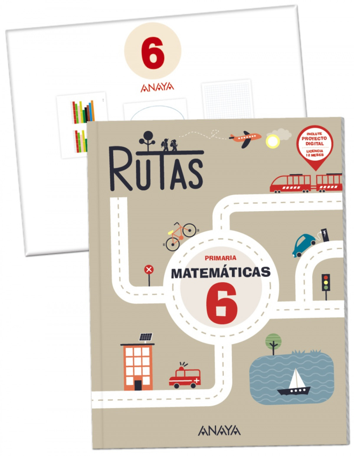 MATEMÁTICAS 6ºPRIMARIA +MAT.MANIPULATIVO. RUTAS. ANDALUCÍA 2023