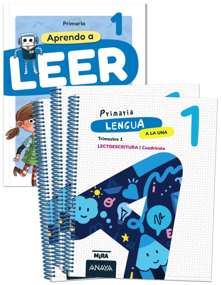  Lengua 1. A la una. Cuadrícula. + Aprendo a leer con Detectives d 