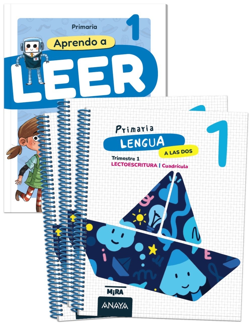 Lengua 1. A las dos. Cuadrícula. + Aprendo a leer con Detectives 