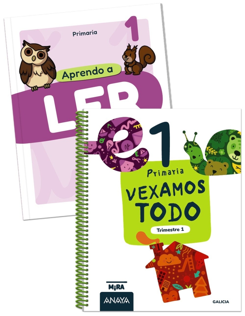  Vexamos todo 1. Primeiro trimestre. Lingua 1. + Lingua 1. Aprendo 