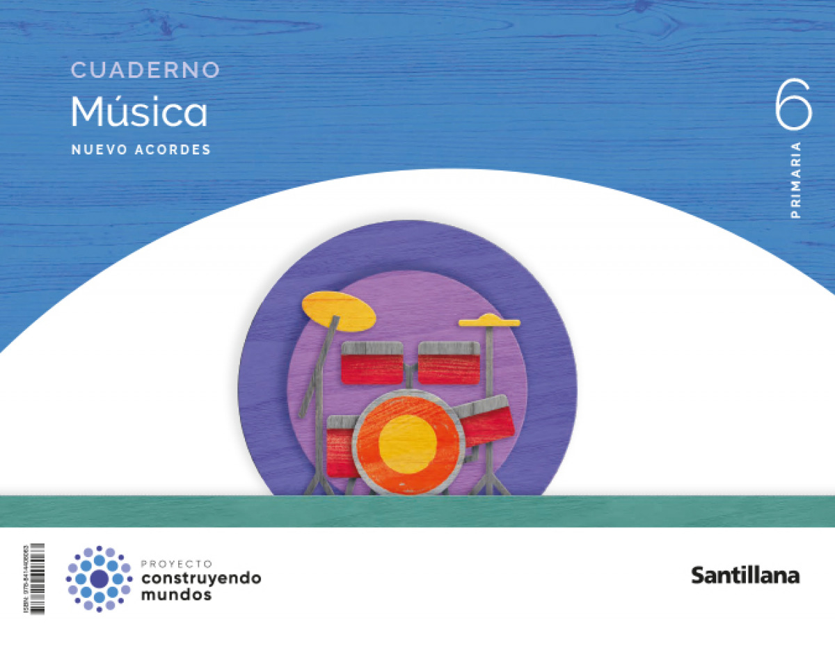 CUADERNO MÚSICA 6ºPRIMARIA NUEVO ACORDES 2023