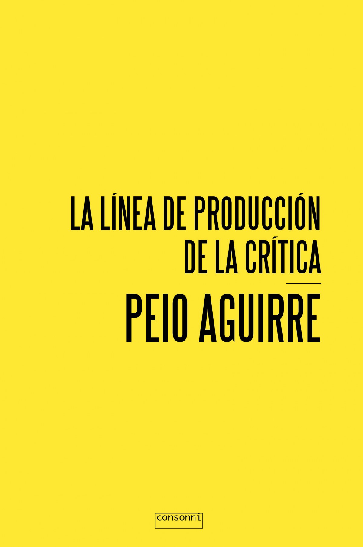  La línea de la producción de la crítica 