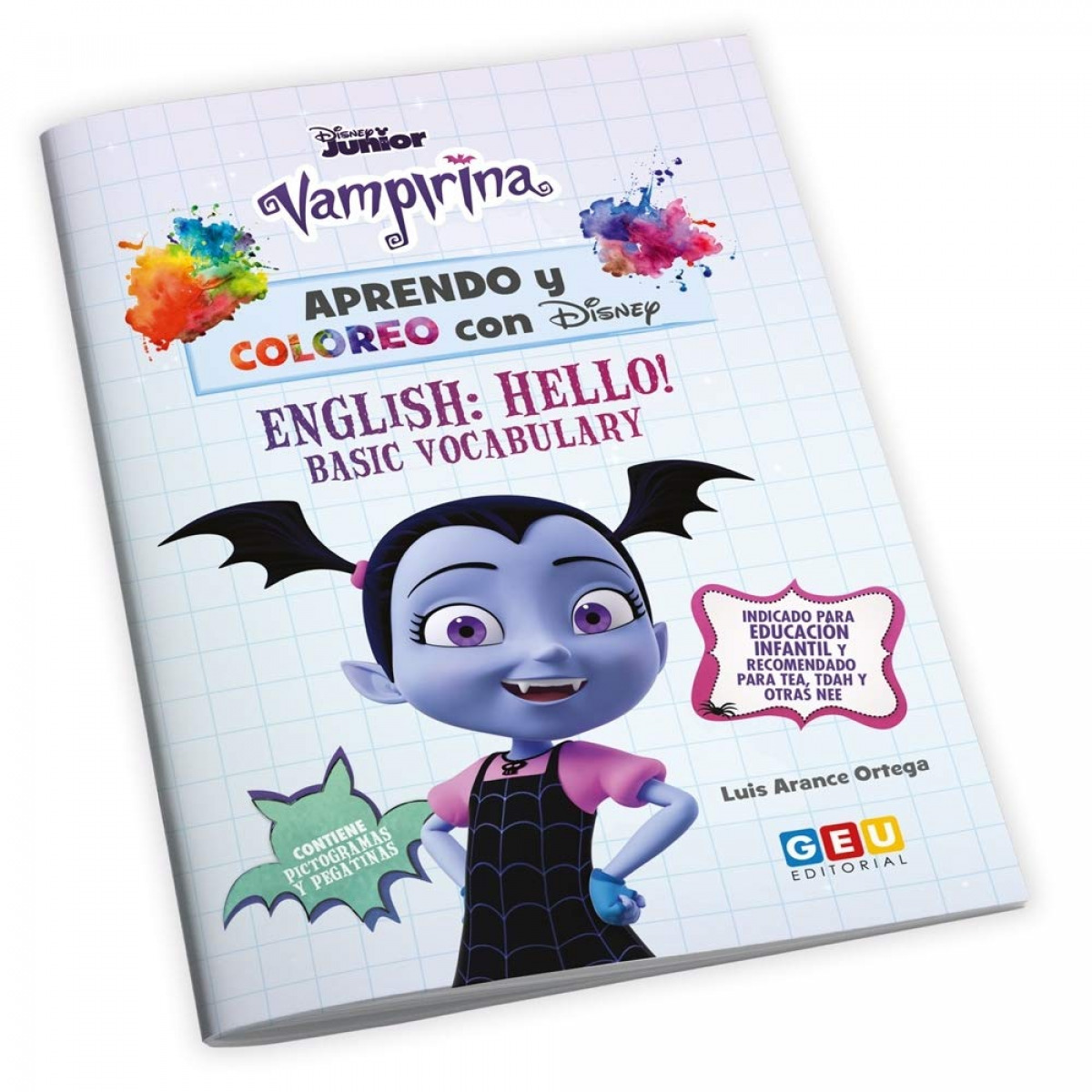 Aprendo y coloreo con Disney. Vampirina. Inglés