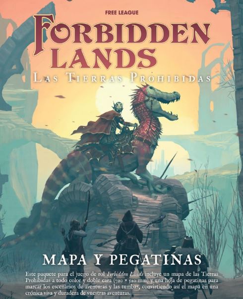 FORBIDDEN LANDS. MAPA + PEGATINAS