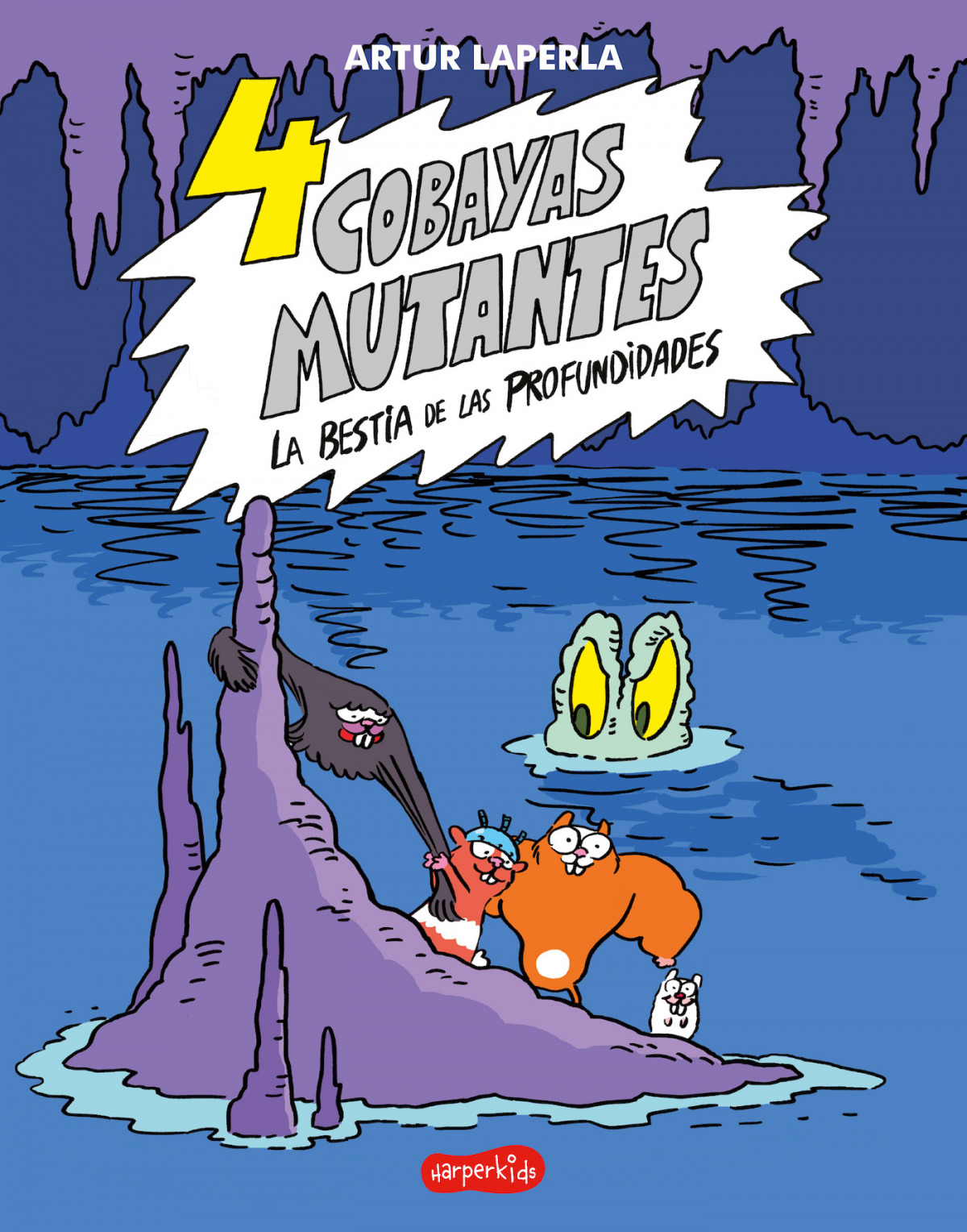 4 cobayas mutantes La bestia de las profundidades