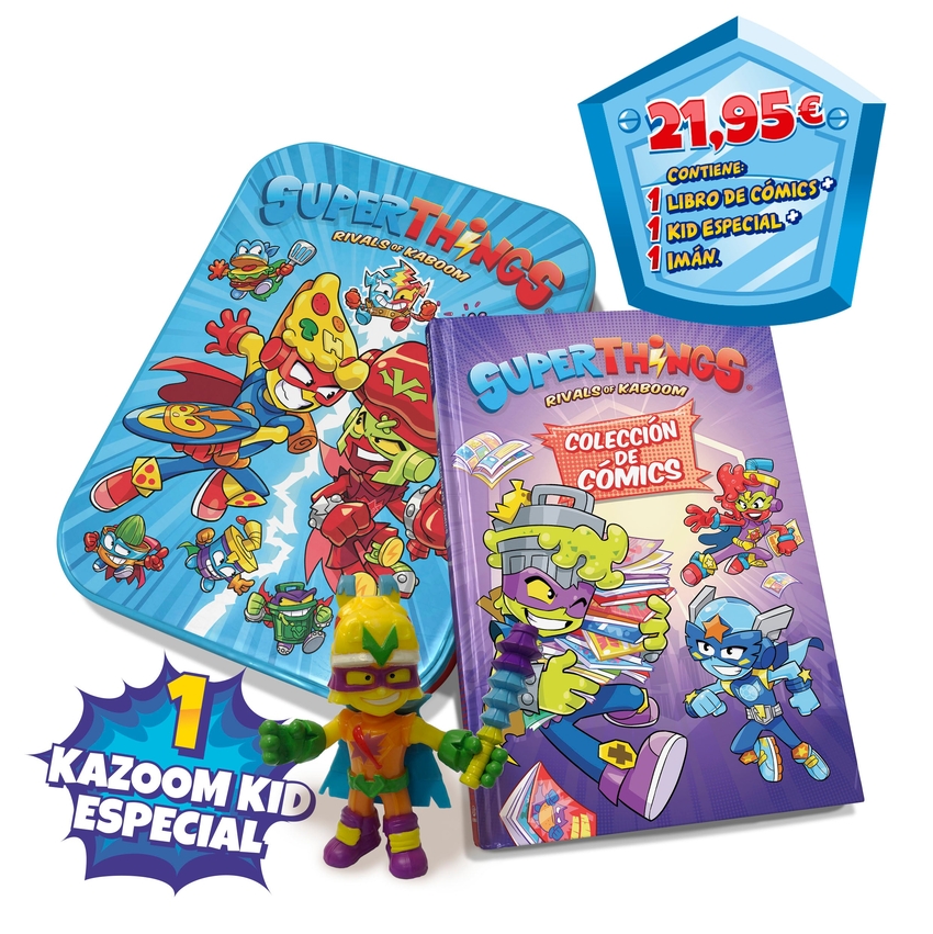  Libro Coleccionista Cómics Superthings - KK y GK Series Versión LATA 