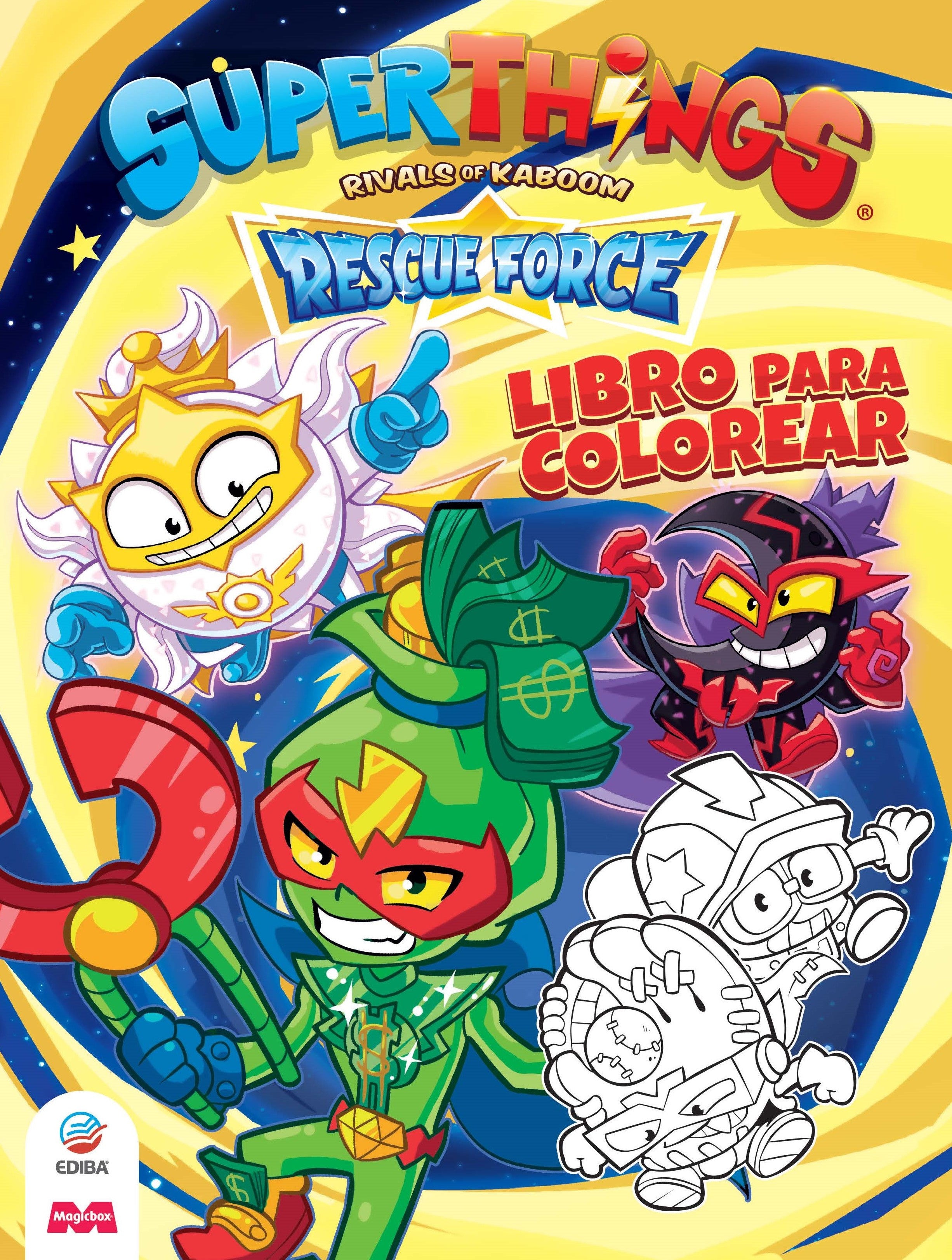  Libro para colorear Superthings Rescue Force - España 