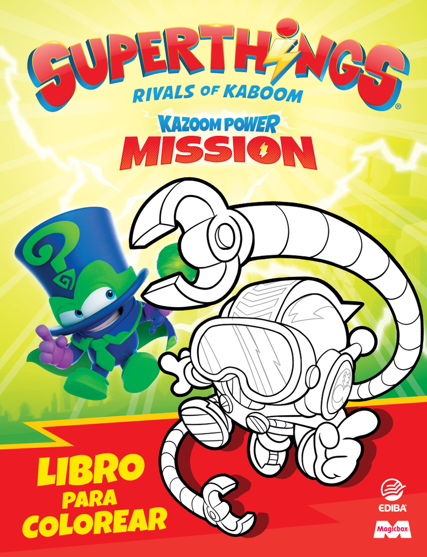  LIBRO PARA COLOREAR SUPERTHINGS KP 