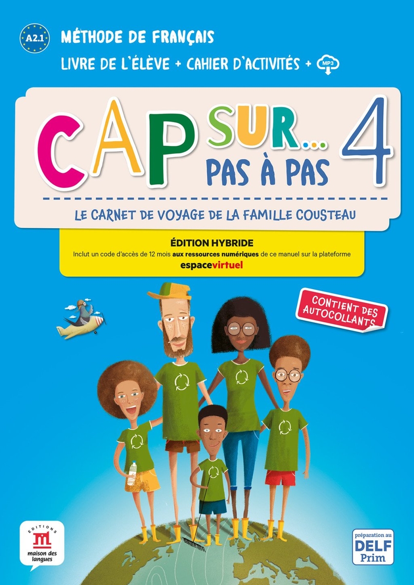  CAP SUR PAS A PAS 4 Livre&amp;Cahier ePk 