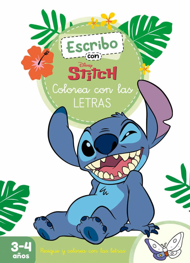  ESCRIBO CON STITCH. COLOREA CON LAS LETR 