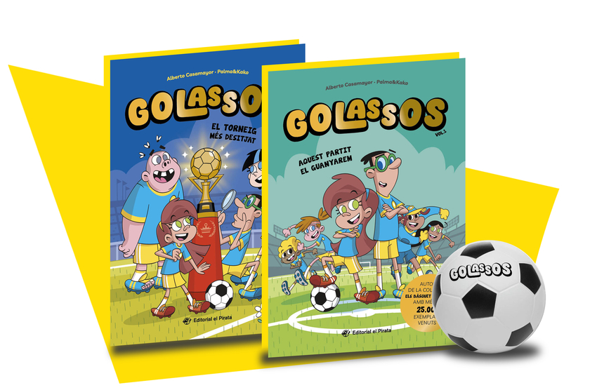  Estoig Golassos: 2 llibres + pilota 