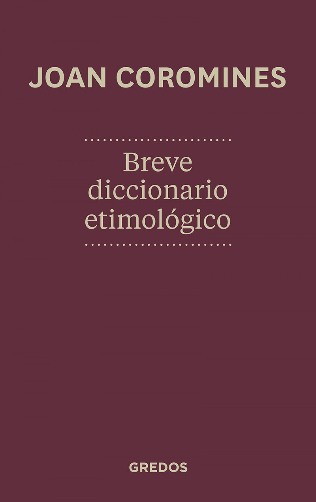 Breve diccionario etimologico 2012