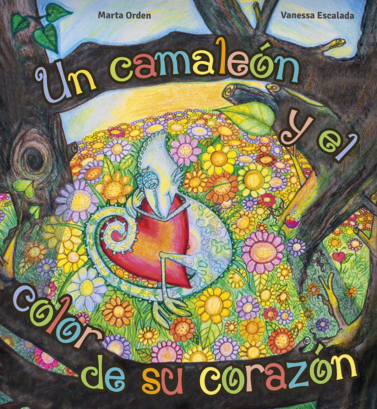 Un camaleón y el color de su corazón