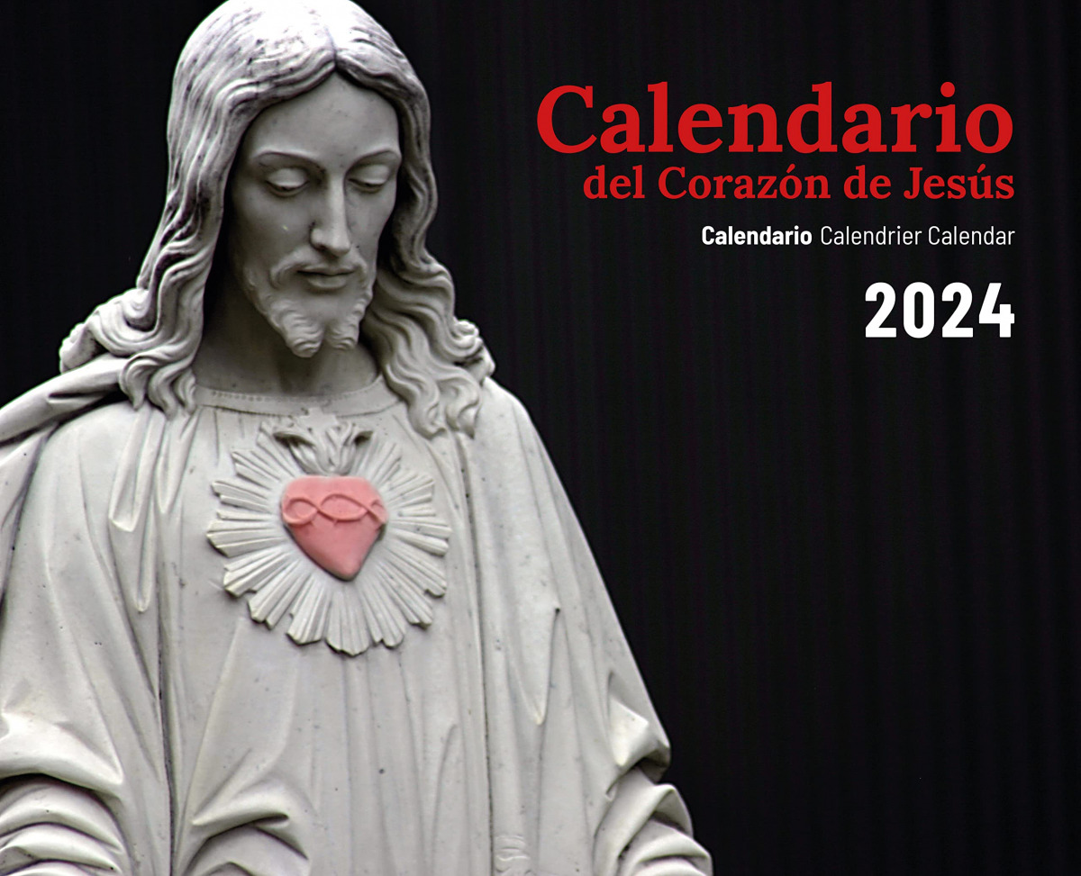 CALENDARIO 2024 SAGRADO CORAZON PARED CON FALDILLA