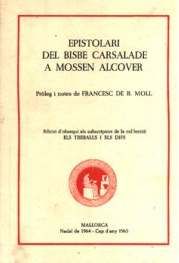  EPIST. B.CARSALADE A MN.ALCOVER 