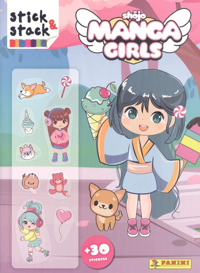 SHOJO MANGA GIRLS.(STICK &amp;STACK)