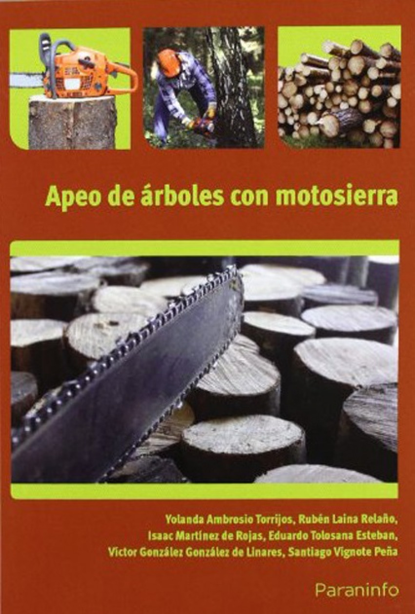 Apeo de arboles con motosierra