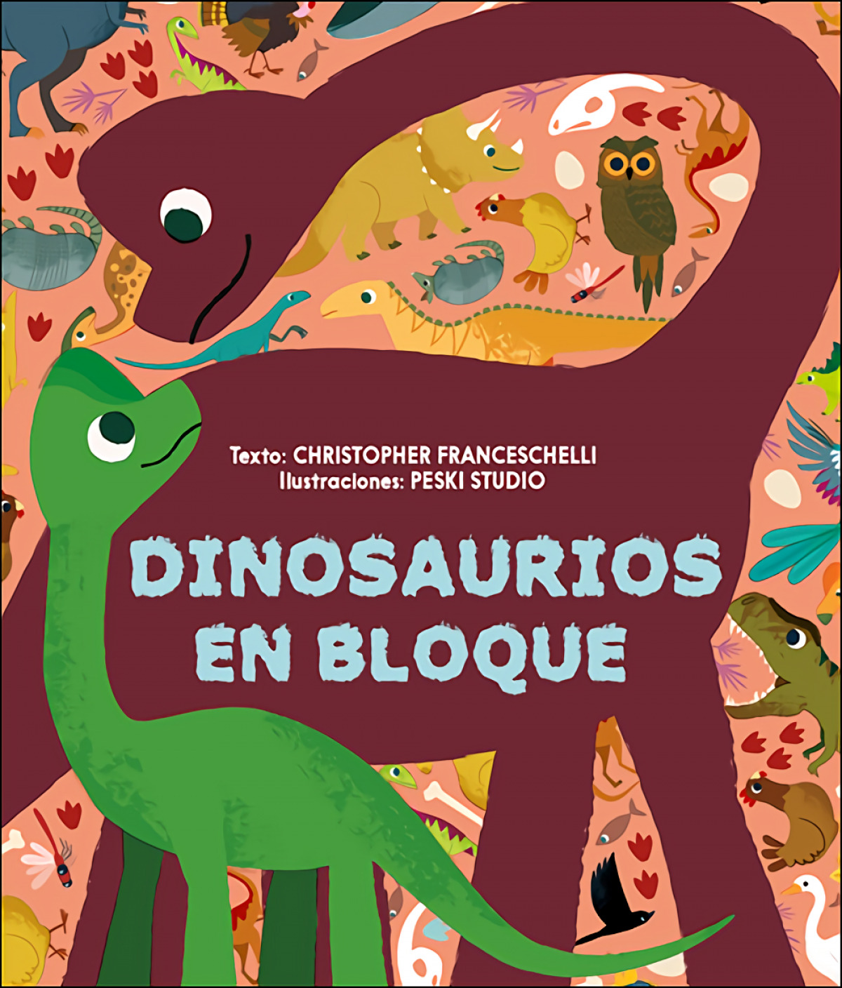  Dinosaurios en bloque 