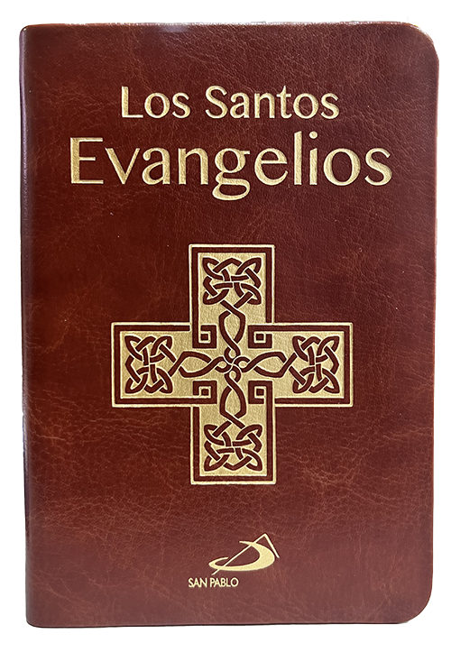 Los santos Evangelios - minibolsillo - piel cruz dorada
