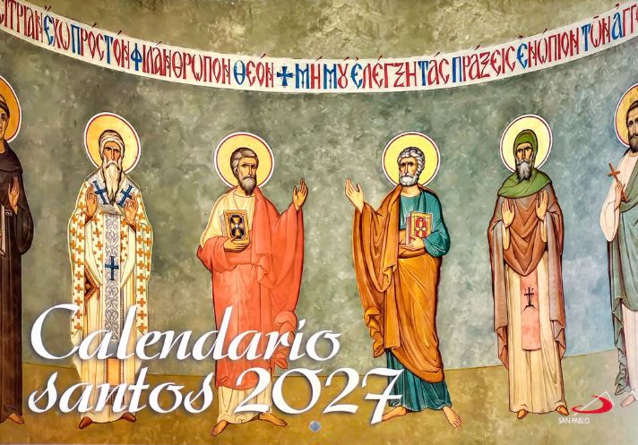  Calendario pared santos 