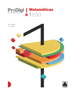  Cuaderno ProDigi. Matemáticas 1 ESO 