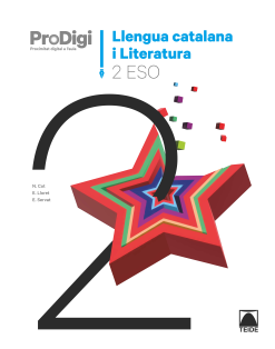  Quadern ProDigi. Llengua catalana i Literatura 2 ESO 