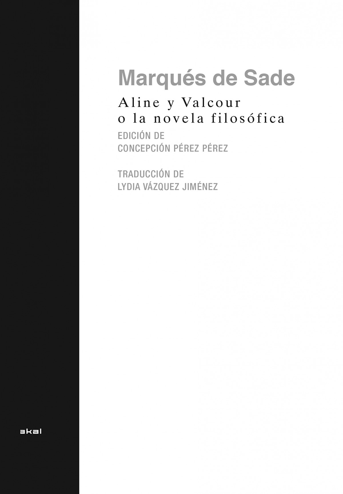 Aline y Valcour, o la novela filosófica