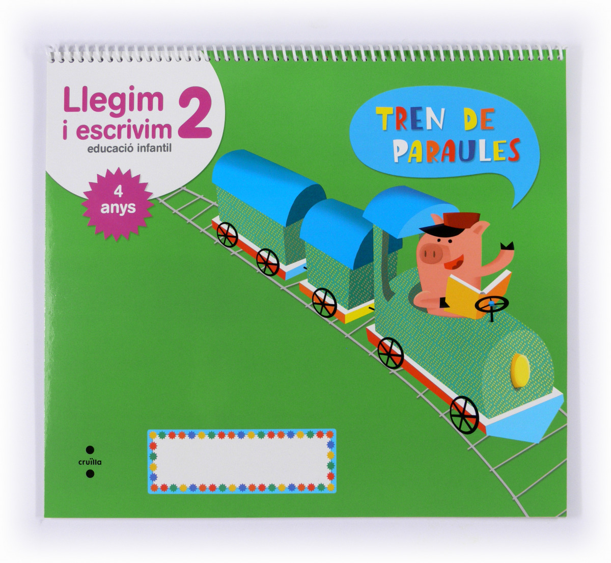 Quadern llegim i escrivim 2 4 anys tren paraules