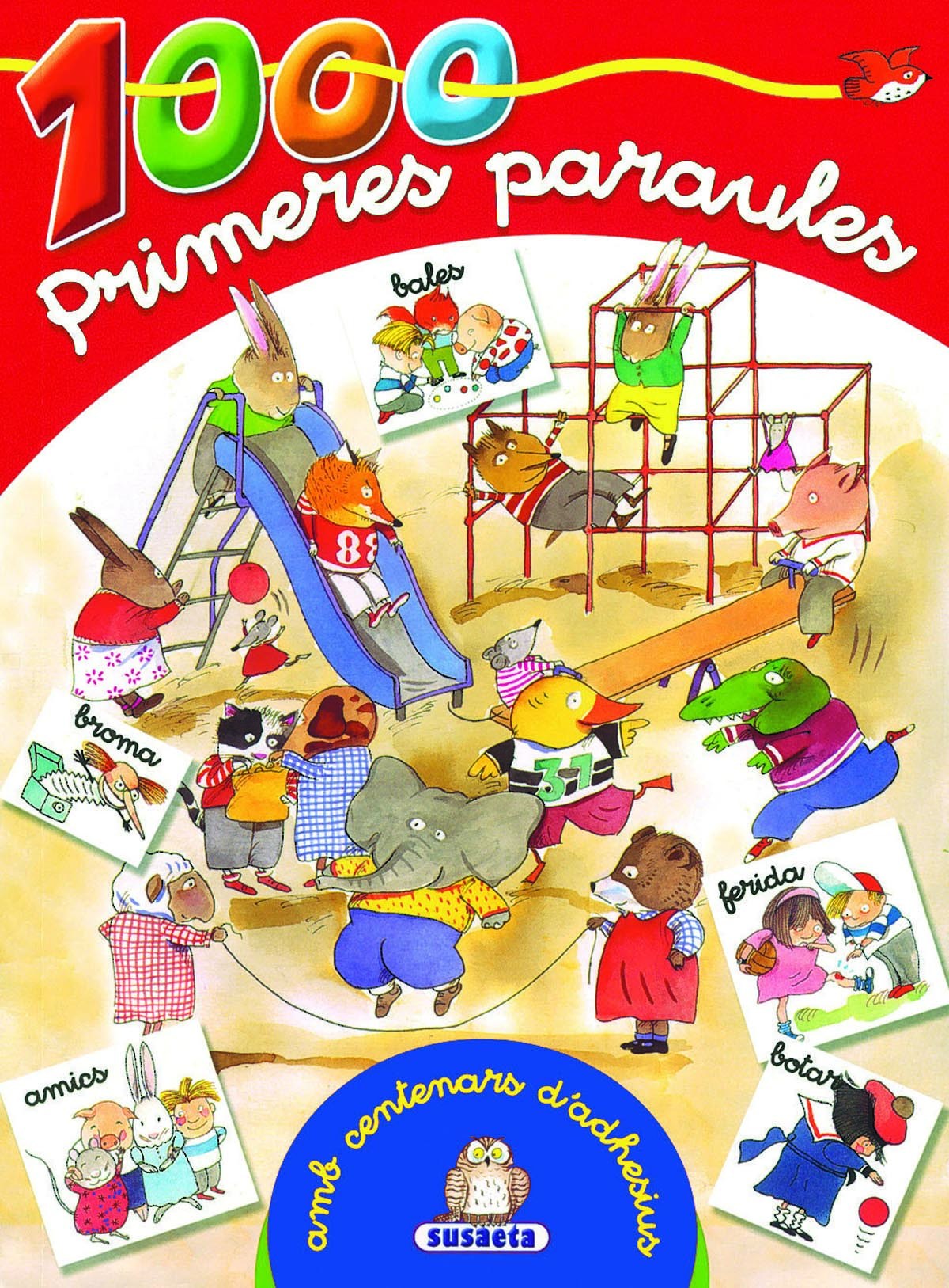 1000 Primeres paraules - rojo - amb centenars d'adhesius