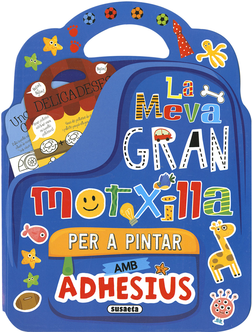 La meva gran motxilla per a pintar amb adhesius