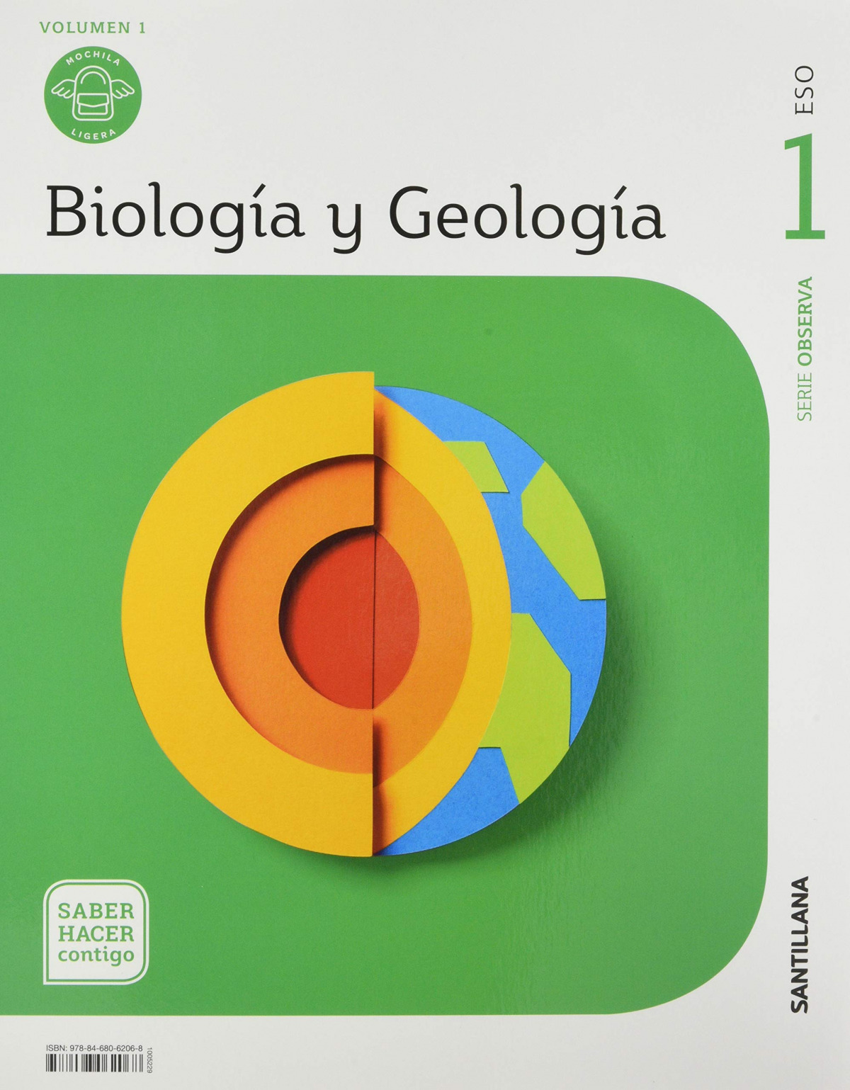 1ESO BIOLOGIA Y GEOLOGIA MOCHILA LIGERA SABER HACER CONTIGO SANTILLANA