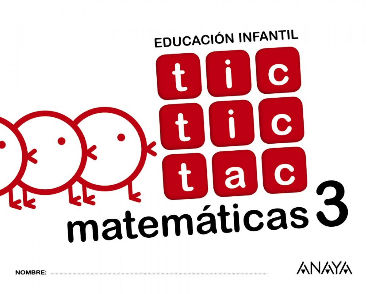 TIC TIC TAC 3 MATEMÁTICAS 5 AÑOS
