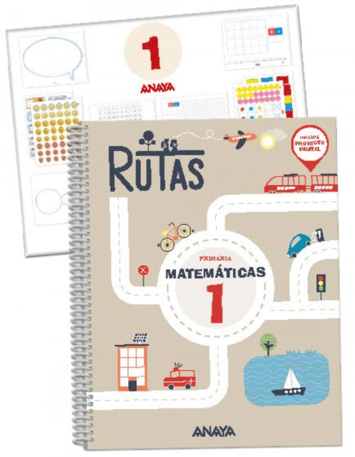 MATEMÁTICAS 1ºPRIMARIA. RUTAS. ANDALUCÍA 2023 +MATERIAL MANIPULATIVO