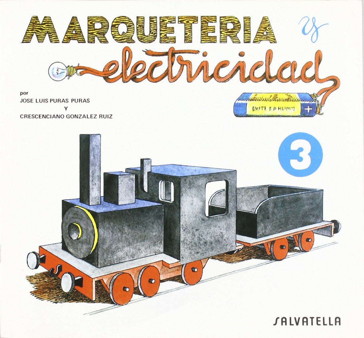 Marqueteria y electricidad: máquina de tren