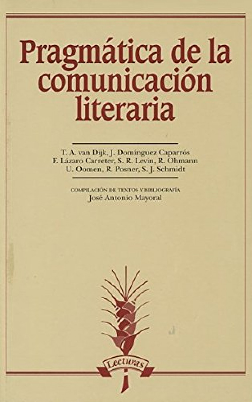 Pragmática de la comunicación literarias