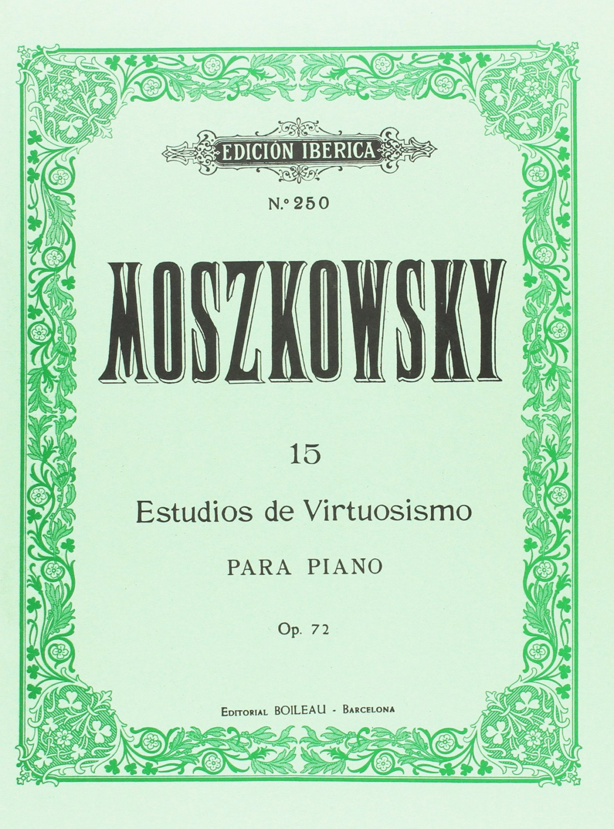  15 Estudios de virtuosismo Op.72 