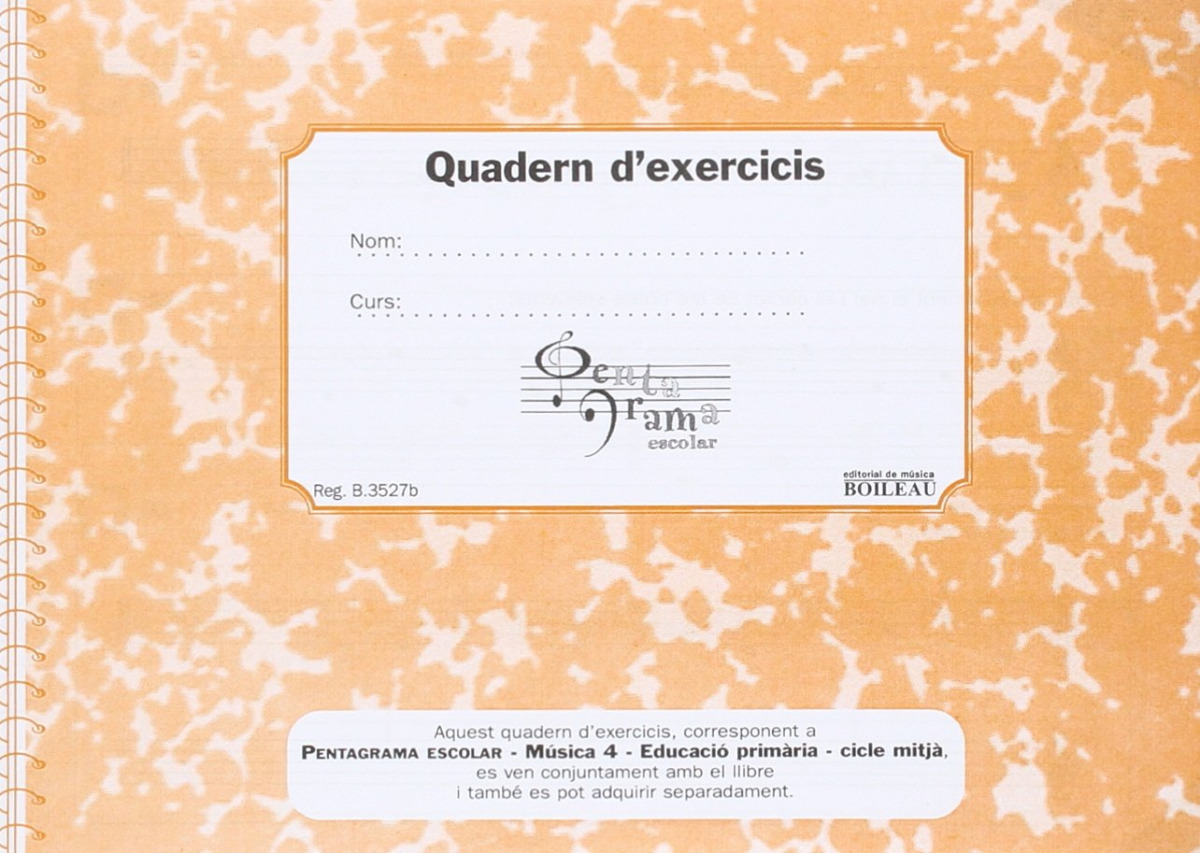 Quadern pentagrama escolar