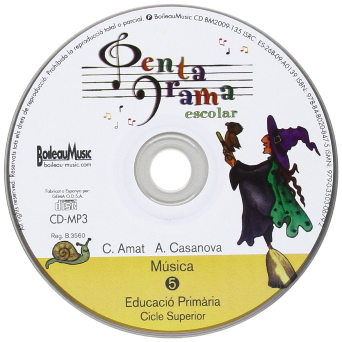 Pentagrama escolar quadern d´exercicis con CD