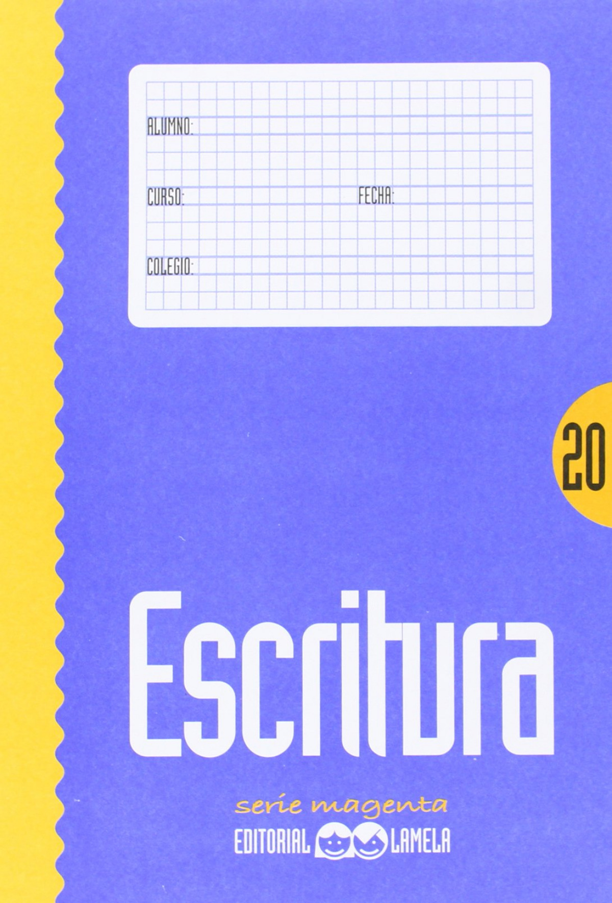 Cuaderno escritura color 20 magenta