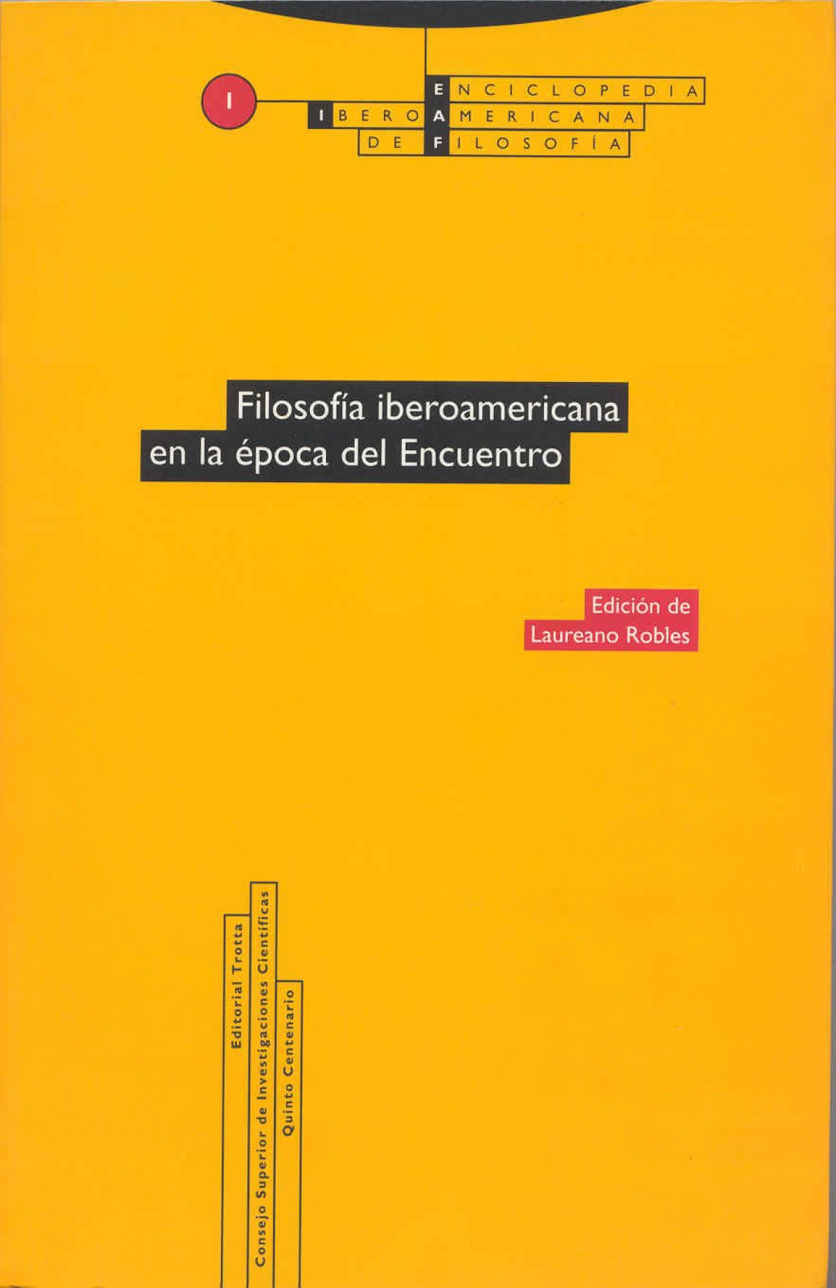 FILOSOFÍA IBEROAMERICANA EN LA ÉPOCA DEL ENCUENTRO