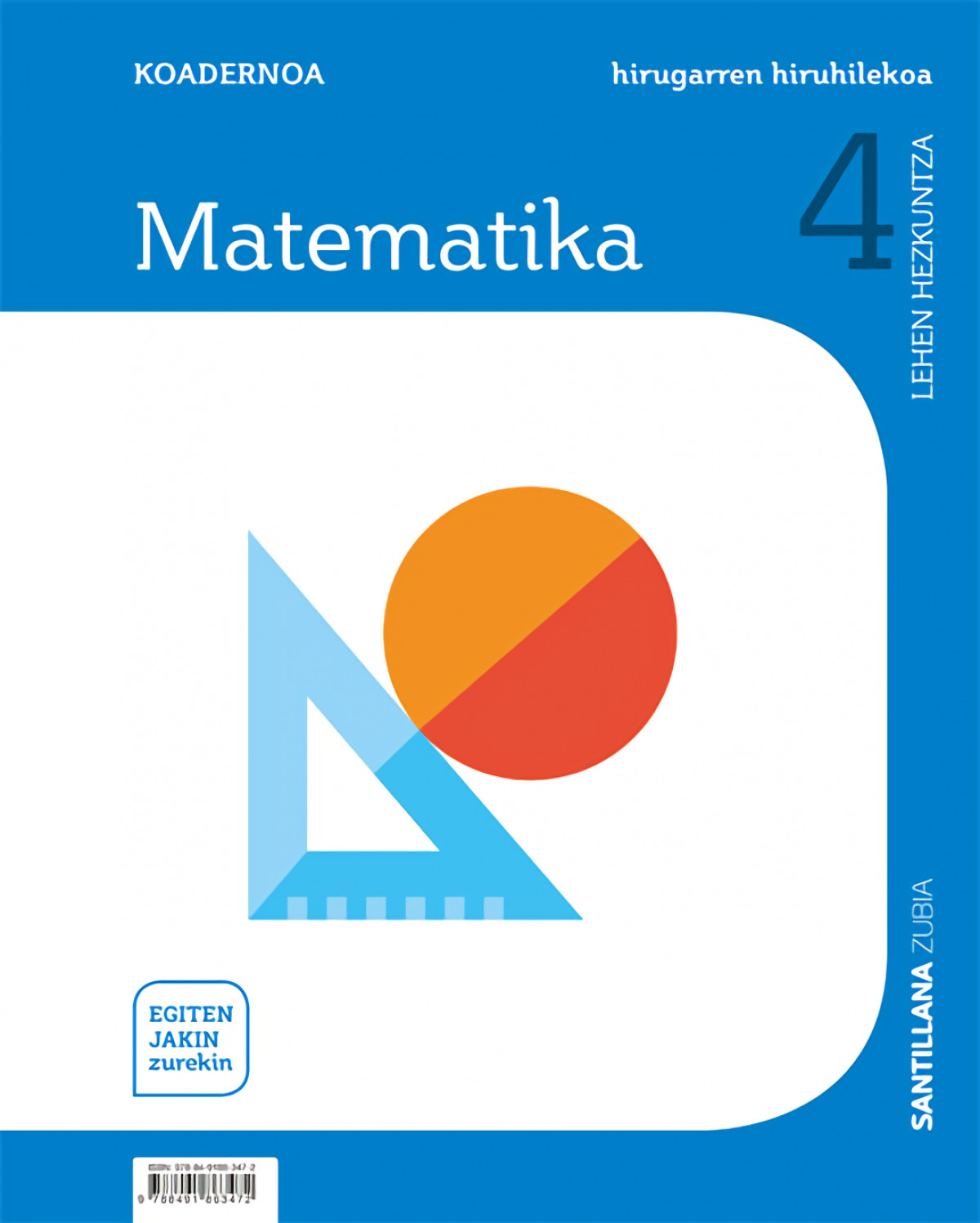 CUADERNO MATEMATICAS 4 PRIMARIA 3 TRIM SABER HACER CONTIGO ZUBIA