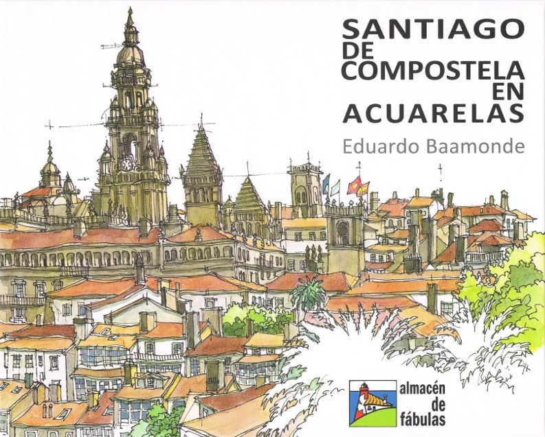 Santiago de compostela en acuarelas